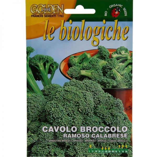 Franchi Golden Line Le Biologiche Sprouting Broccoli Organic Seeds